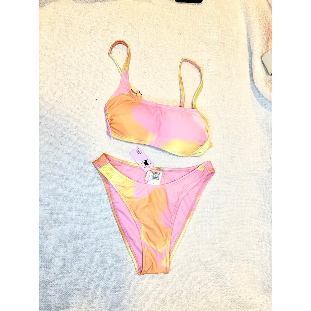 Wild Fable - Swimsuit - Tie Dye Pink 2 piece set- New